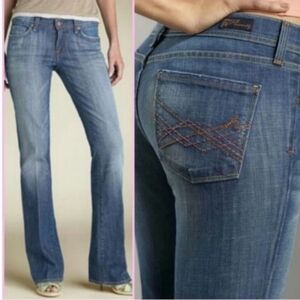 Citizen Of Humantiy Naomi #065 Stretch Low Rise Flare Jeans Size 28